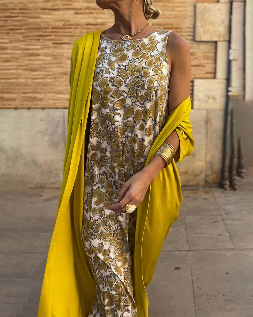 Sophia - Maxikleid für Damen mit Muster