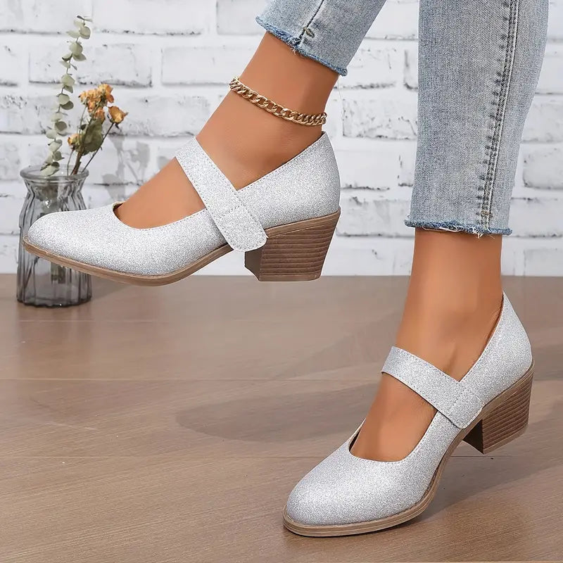 Eliane  | Pailletten Pumps mit mittlerem Absatz