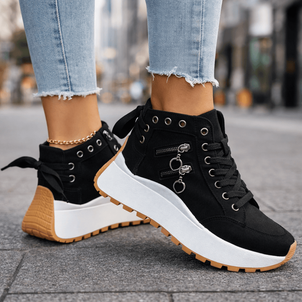 Kamala – Klobige Sohle Schnür Turnschuh