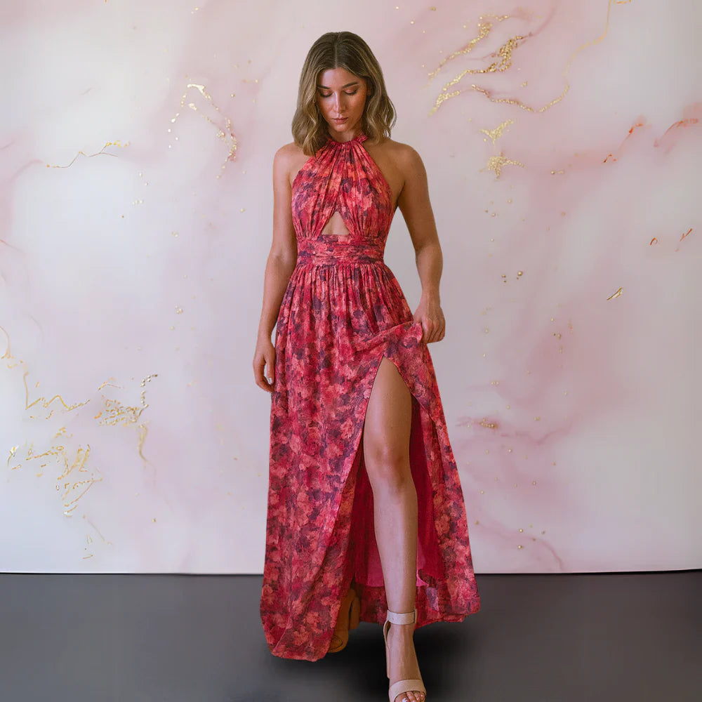 Veronica | Elegantes Maxikleid mit Blumenprint