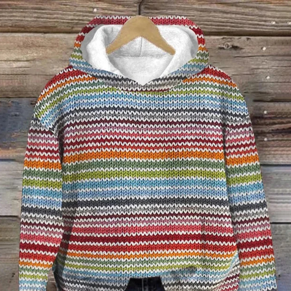 Maacah - Stilvolle Kapuzenjacke mit Streifen