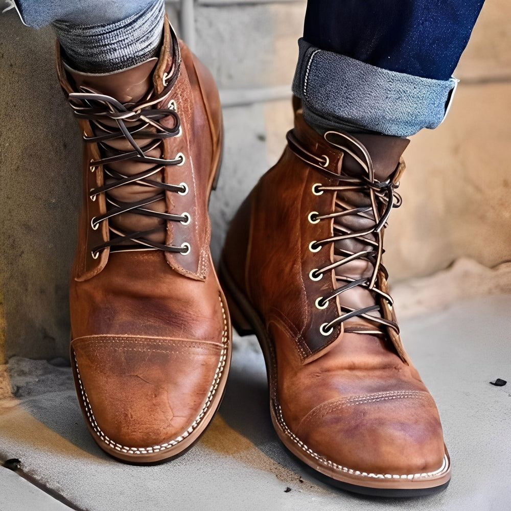 Garrick - Strapazierfähige Vintage-Stiefel