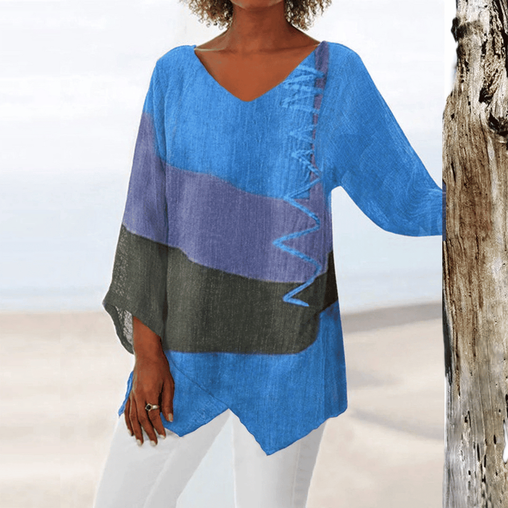 Blusa | Geometrisches Design & Leichtes Tragegefühl