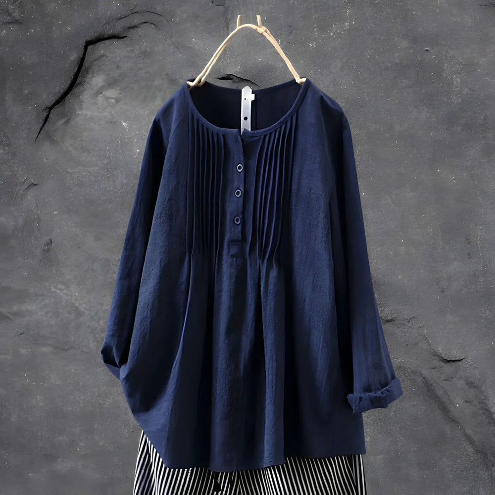 Bluse Damen | Faltenwurf & Lässig