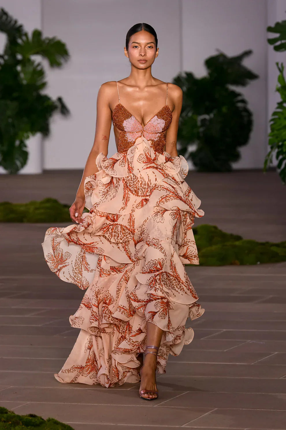 Isalina | Rüschen-Midikleid