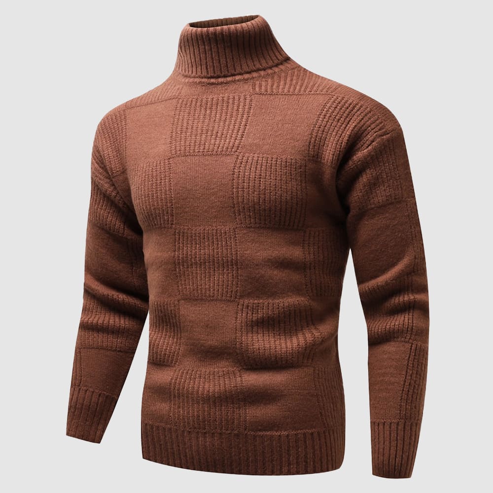 Andreas | Herren Frühlings Figurbetonter Rollkragenpullover
