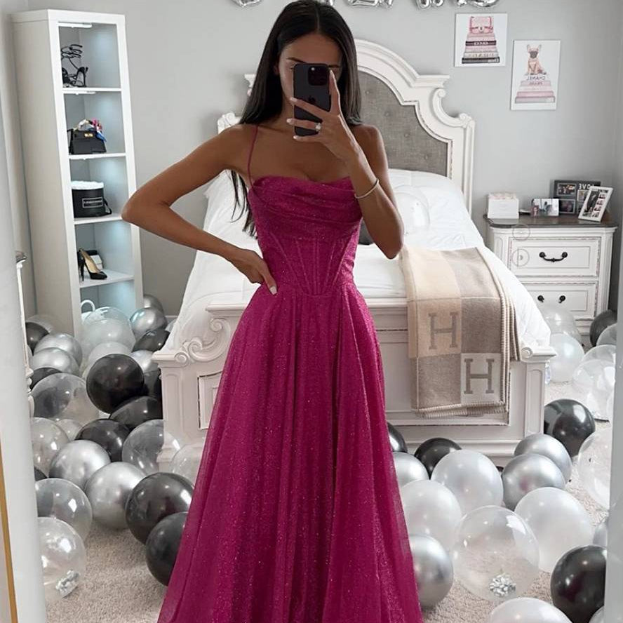 Damen Maxikleid | Spaghettiträger