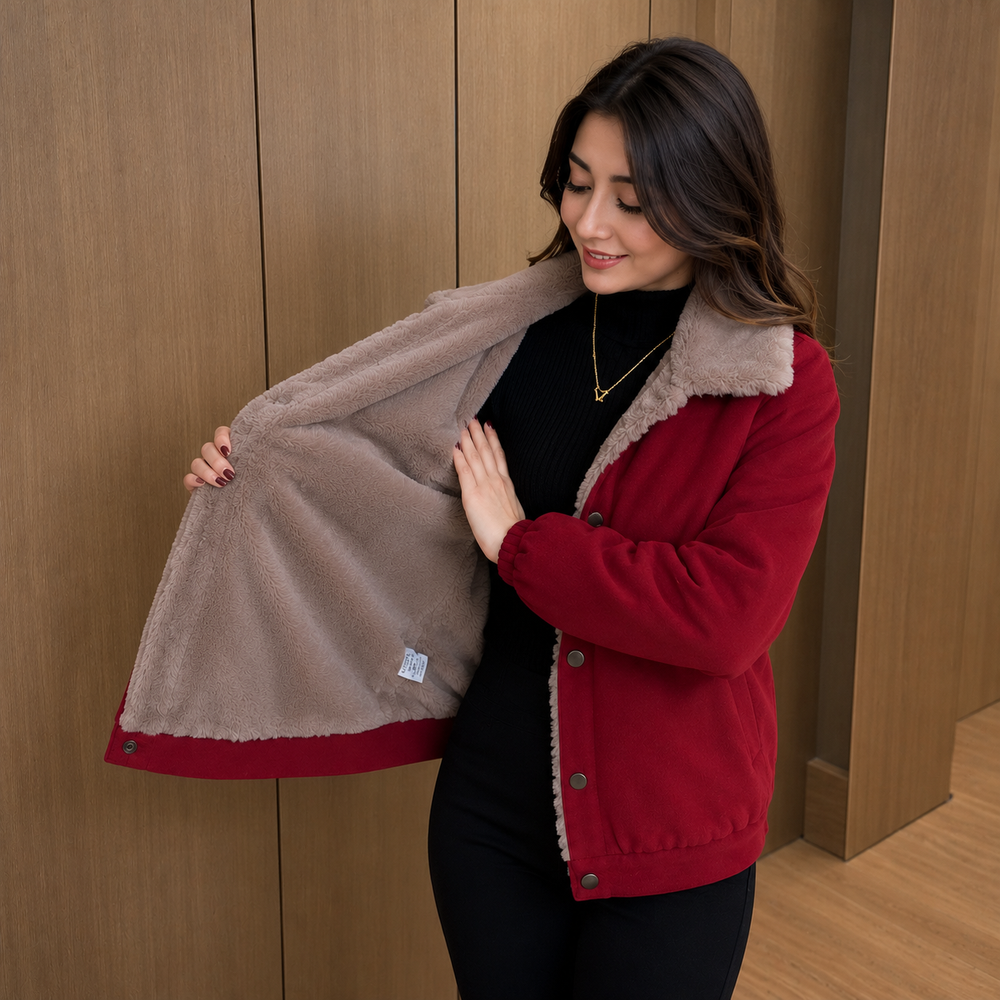 Celeste™ Jacke mit Kuscheligem Plüschfutter für Kalte Tage