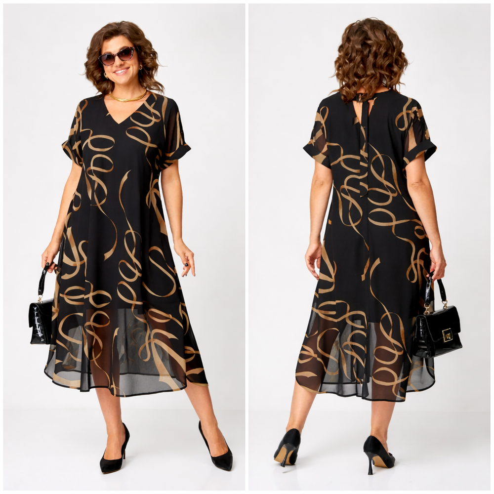 Pavla – Elegantes Kurzarm Kleid
