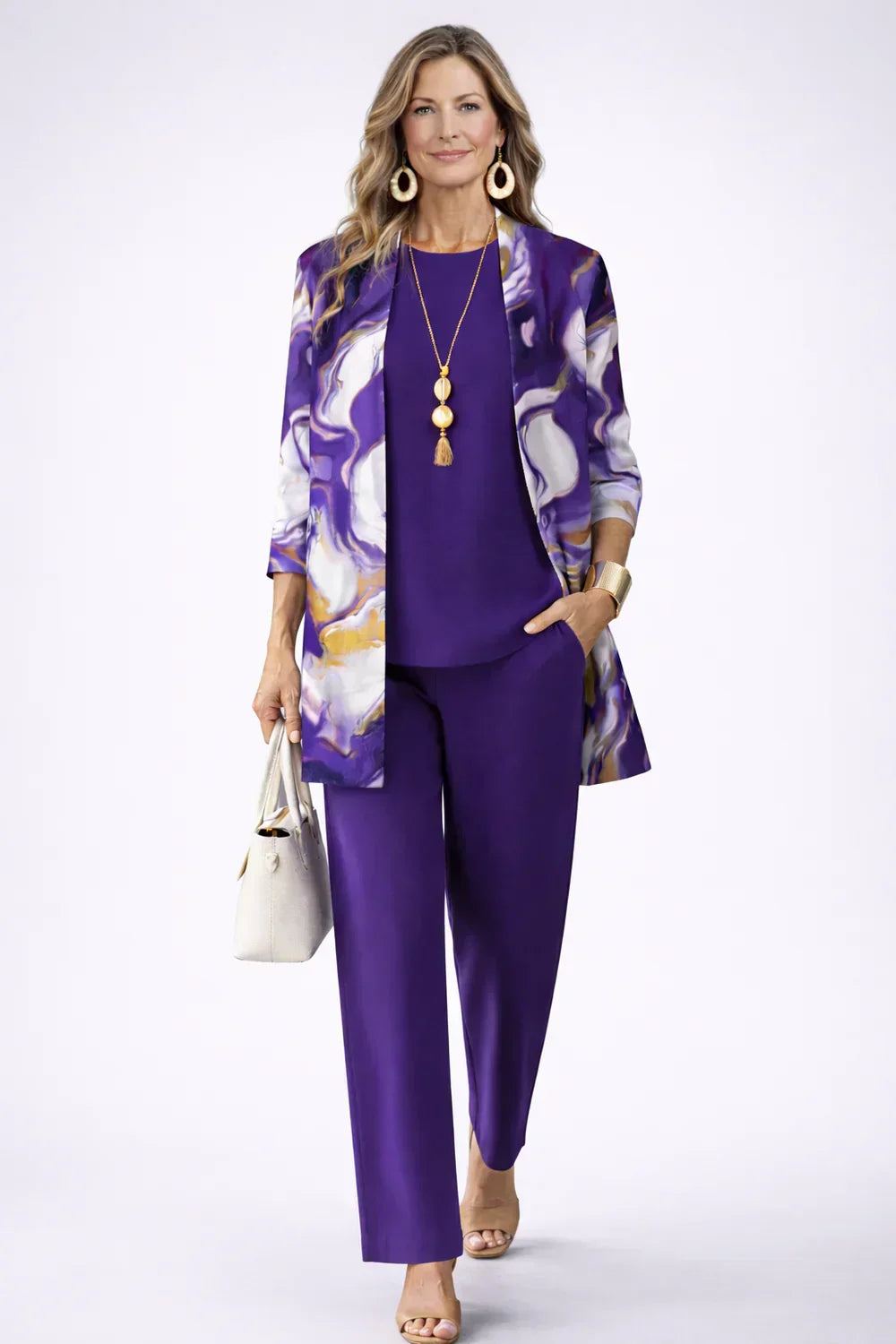 Margaret | Elegantes 3-teiliges Casual-Set
