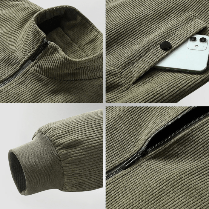 Cordjacke Herren | Wärmendes Innenfutter & Stehkragen-Komfort