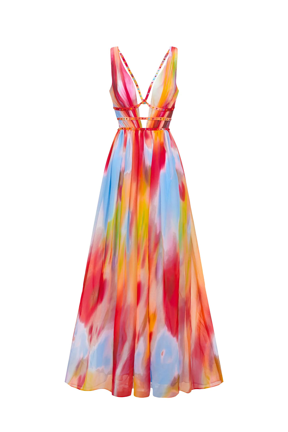 Freya | Gemaltes Maxi-Kleid