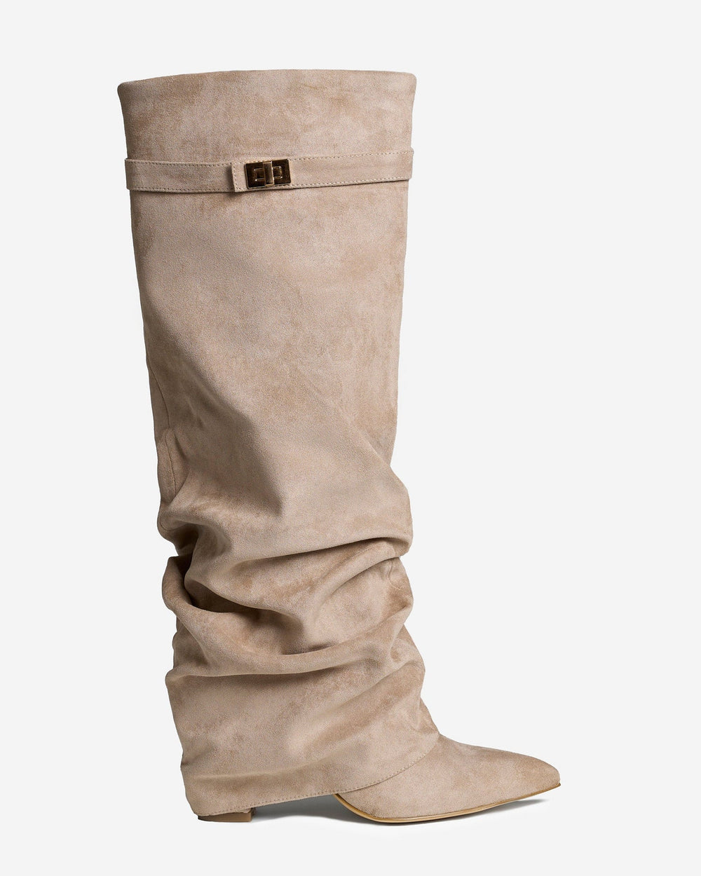 Damen-Kniehohe Stiefel Wildleder | Slouchy