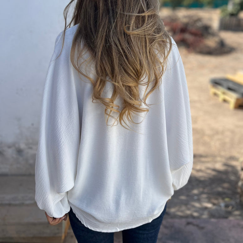 Julia | Edle Oversize Bluse Damen