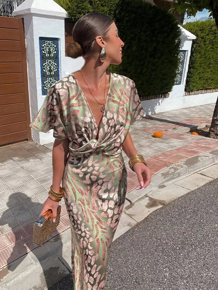 CLARANDRA™ - MIDI-KLEID IN KUPFER