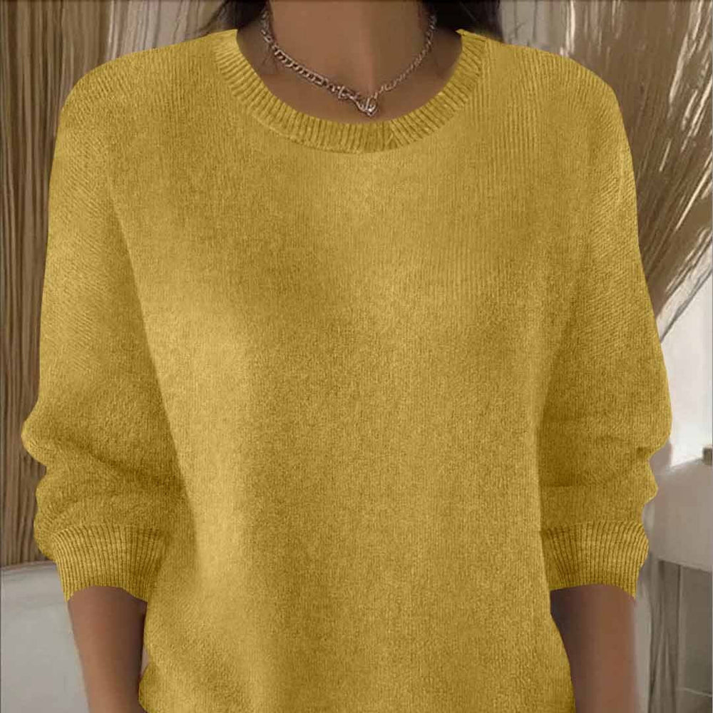 Langärmeliger Strickpullover für Damen