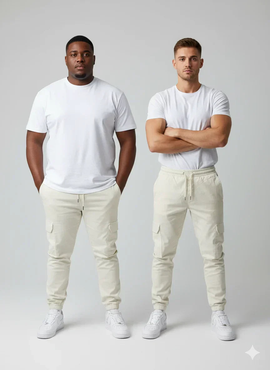 Finn | Bequeme Stretch-Cargohose Herren stilvoll