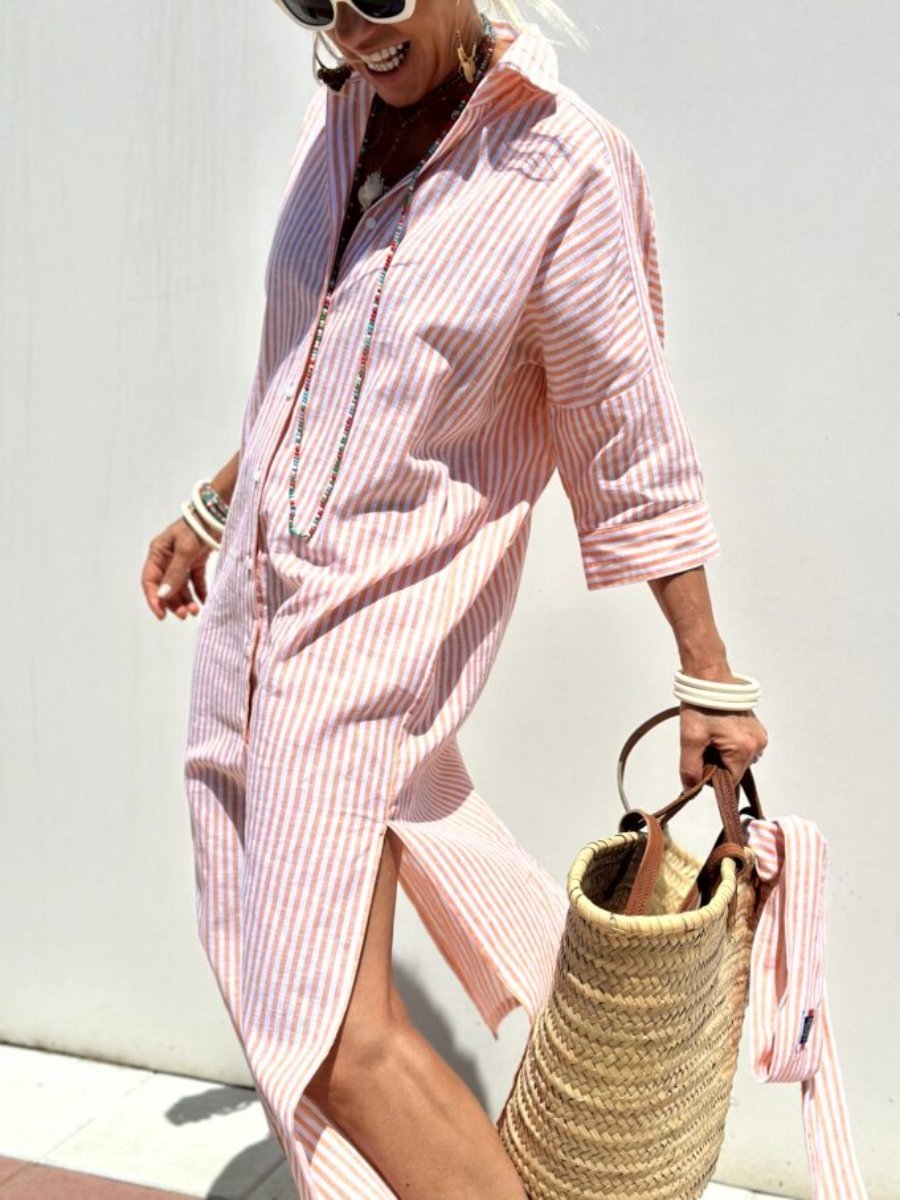 Gestreiftes Hemd Damen | Oversized & Lässig