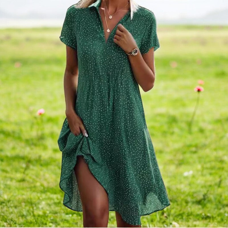 Amelie | Damen Midikleid V-Ausschnitt elegant und modern