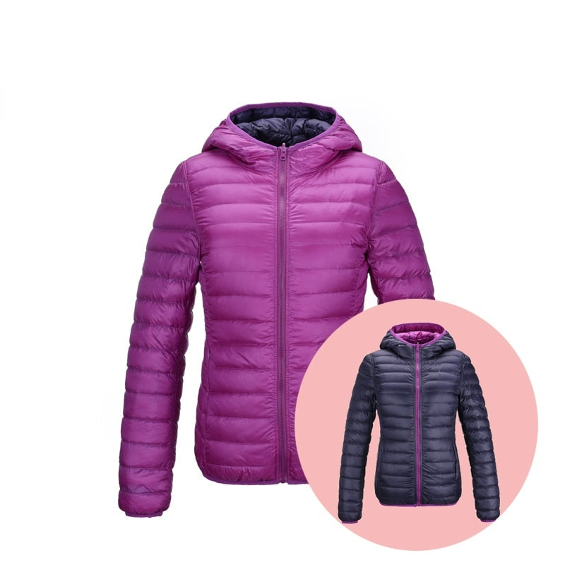 Stilvolle Wendbare Damen Daunenjacke - Aurora