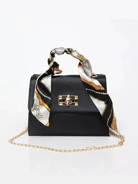 Handtasche Damen | Kettenriemen & Eleganter Drehverschluss