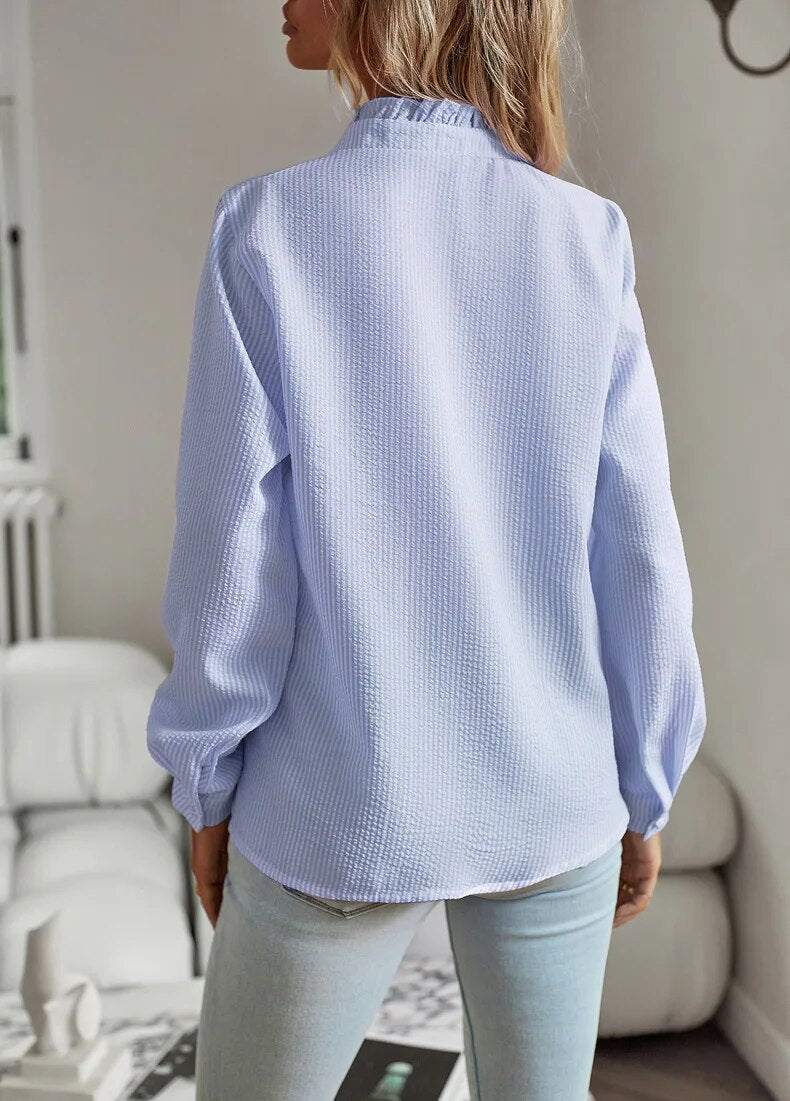 Hemdbluse Damen | Schmeichelnde Passform & Zeitloses Streifen-Design