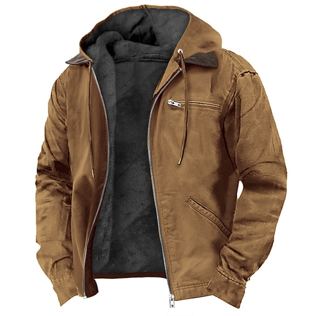 Herren Winterparka | Kapuze mit Kordelzug | Windabweisend & warm