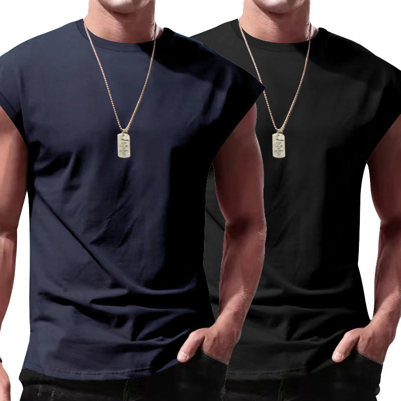 Ärmelloses Shirt Herren | 2er-Pack Muscle-Tanktop für Gym & Alltag