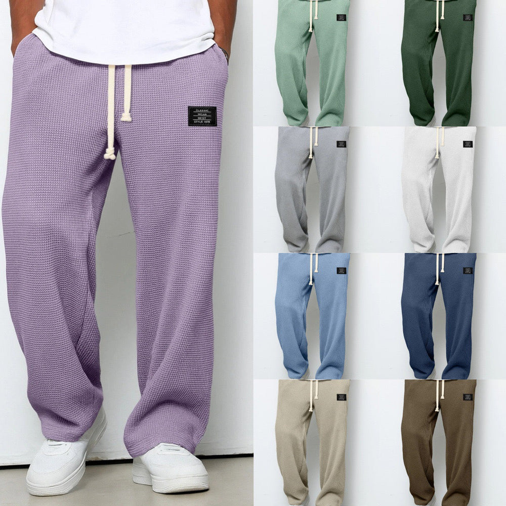LISANDRO | WEITE HOSE MIT WABENSTRUKTUR
