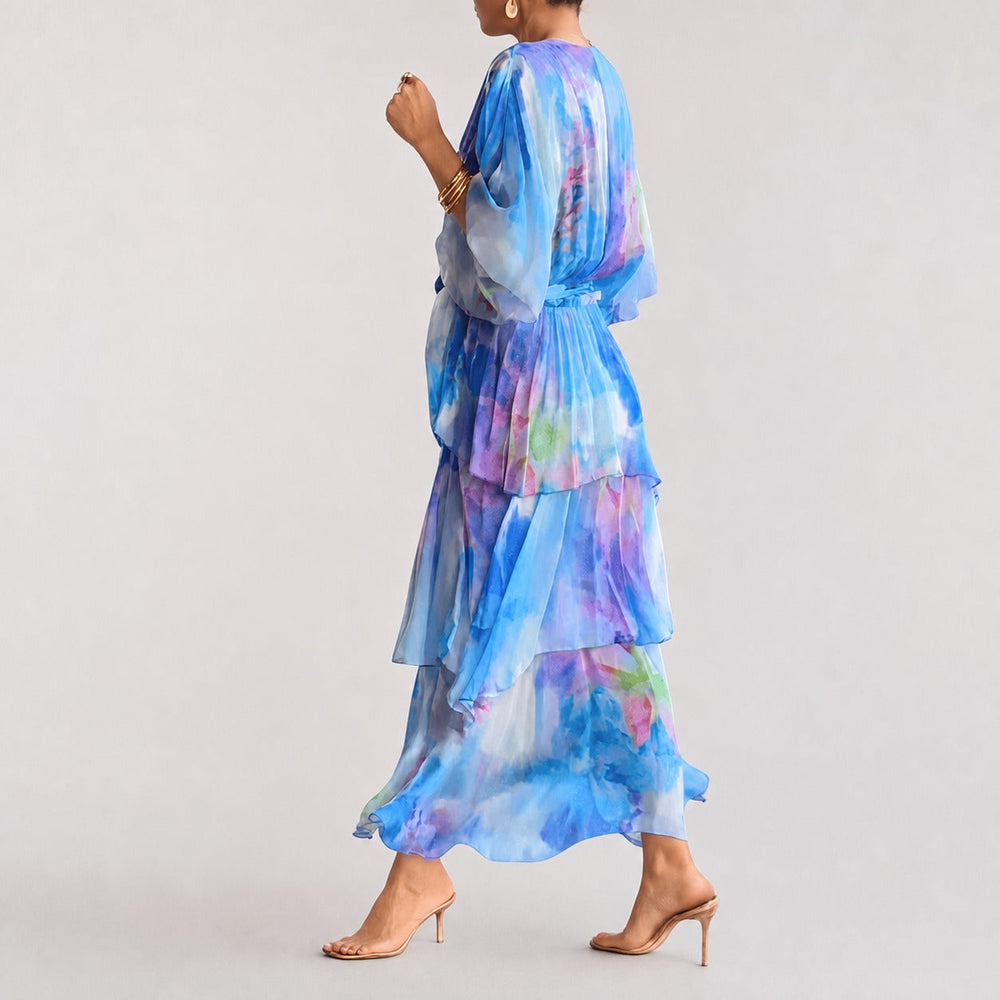 Denise - Stilvolles Geschichtetes Kleid