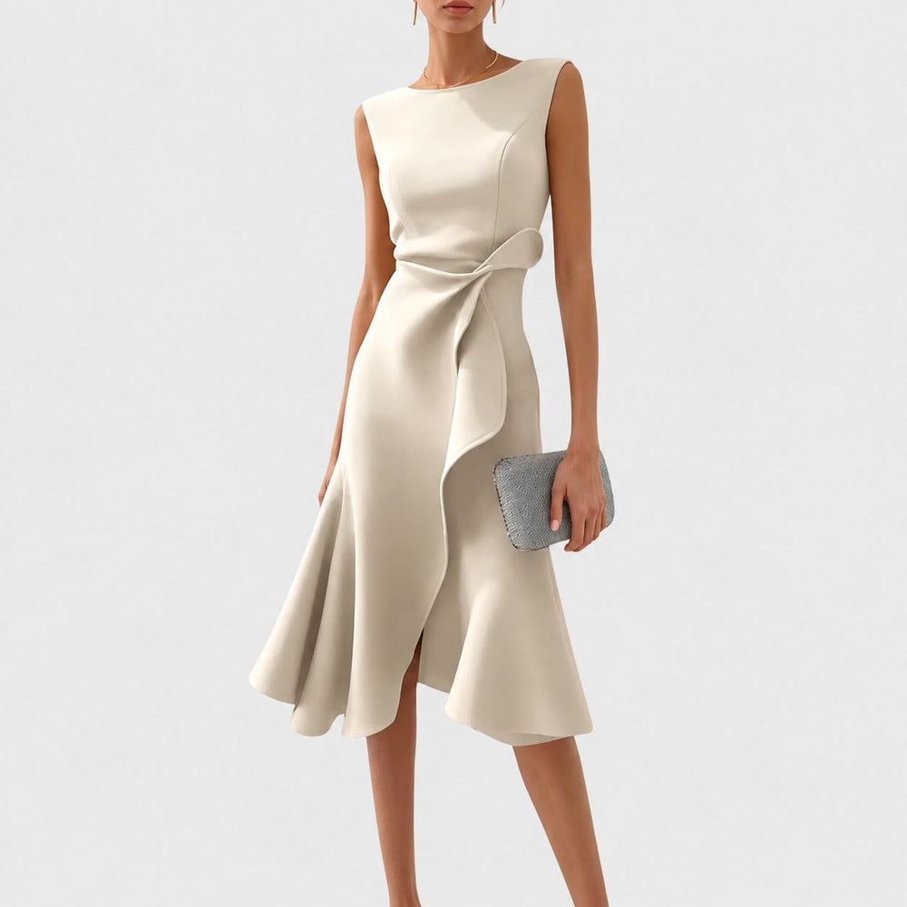 Stella - Elegantes ärmelloses Midikleid