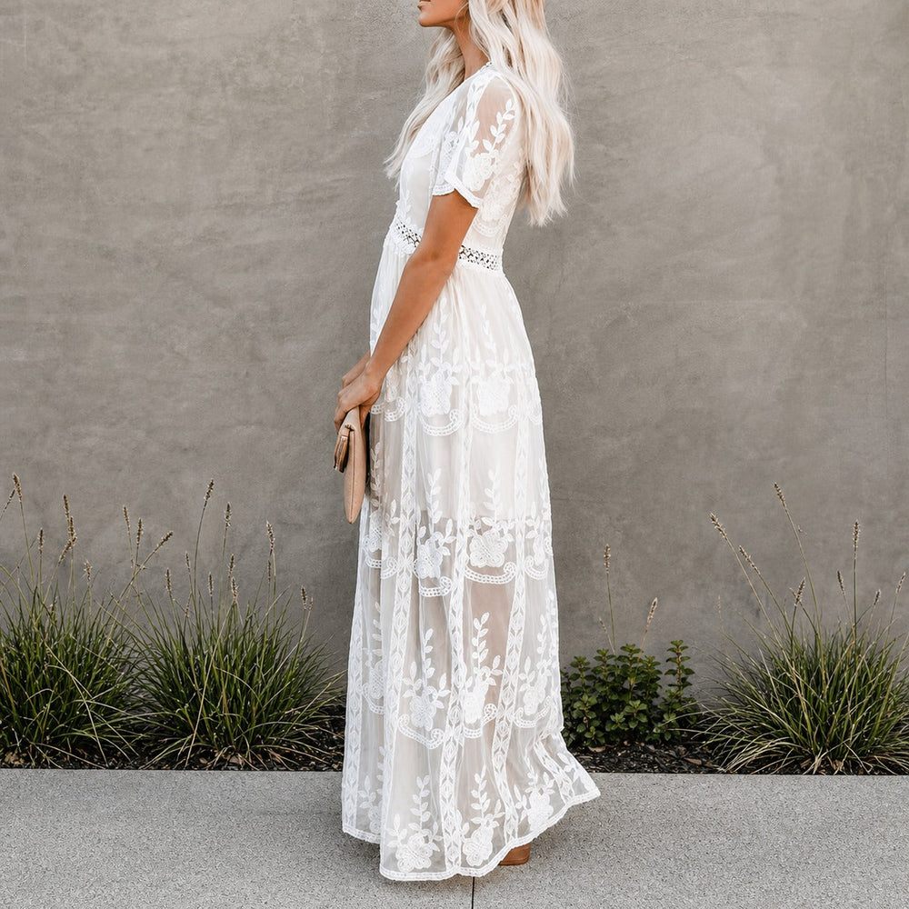 Alison - Stilvolles Chiffon-Maxikleid