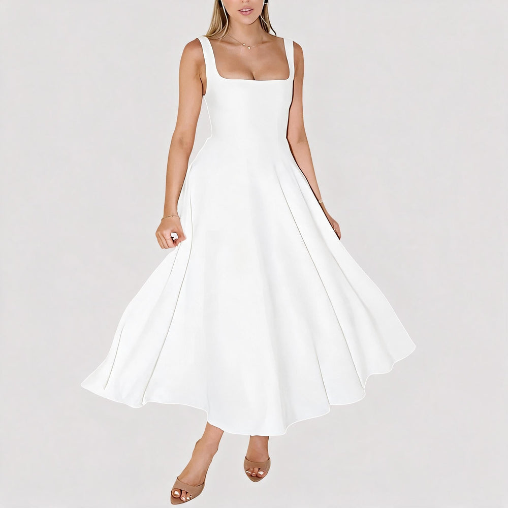 Blair - Schlichtes Einfaches Midikleid