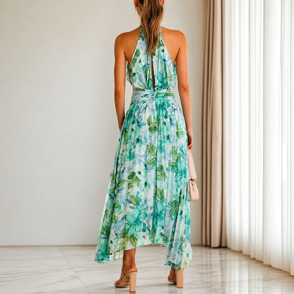Emaan - Stilvolles Blumen-Maxi-Kleid