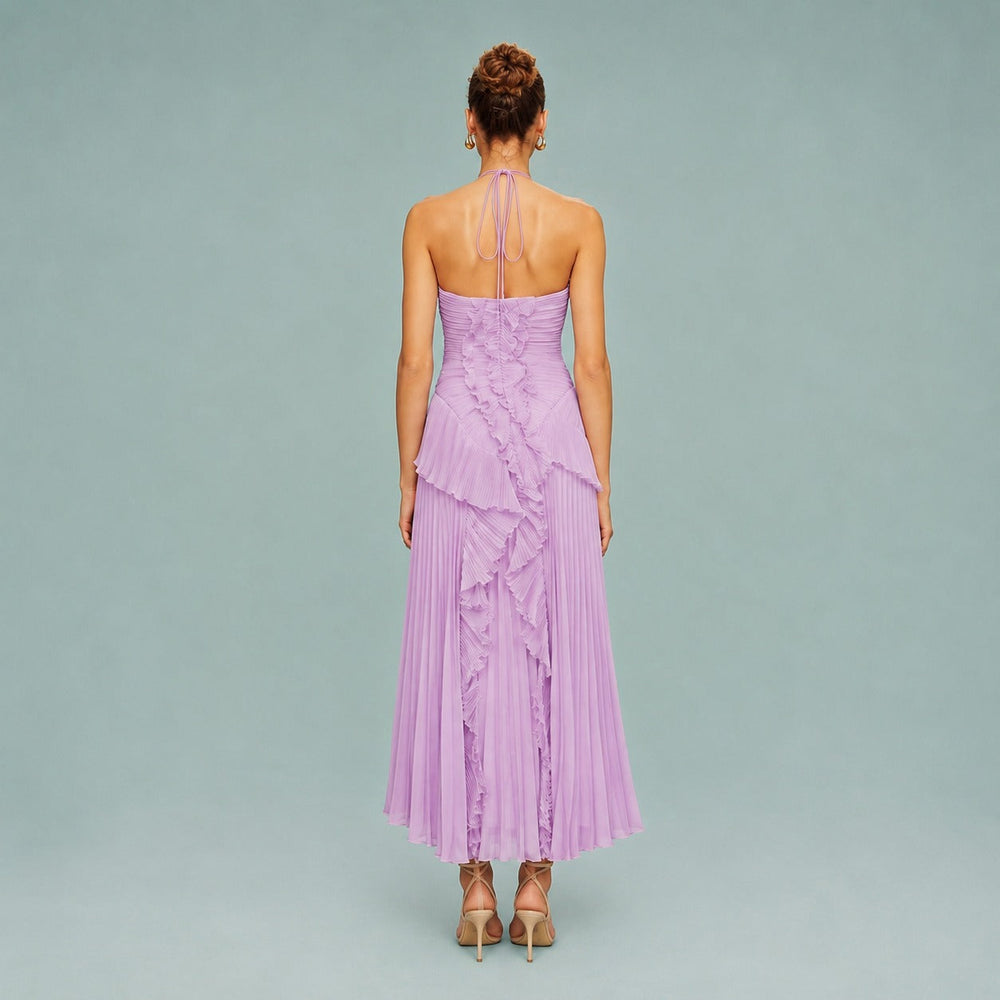 Roxan - Einfaches Ein-Schulter-Maxikleid
