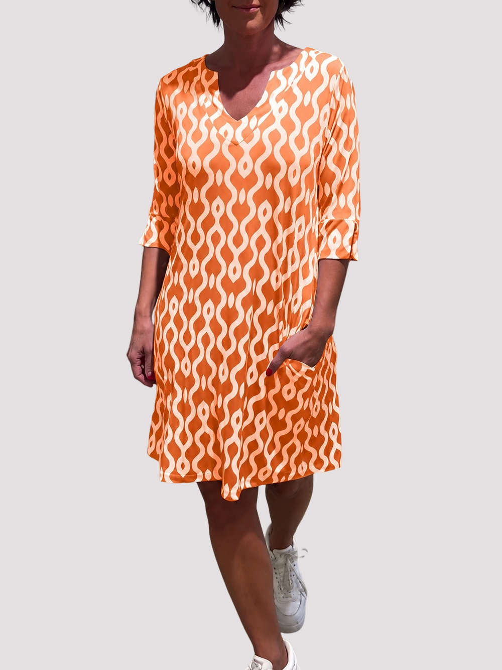 Jazmin - Lässiges Midikleid mit Rüschen
