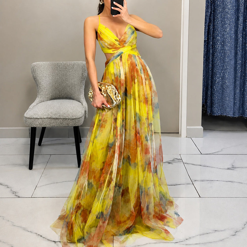 Michelle - Florales Maxikleid