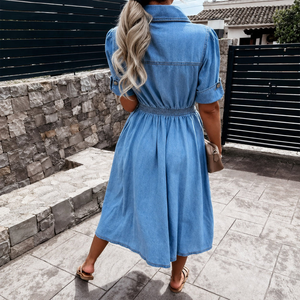 Sahil - Stilvolles Einreihiges Kleid