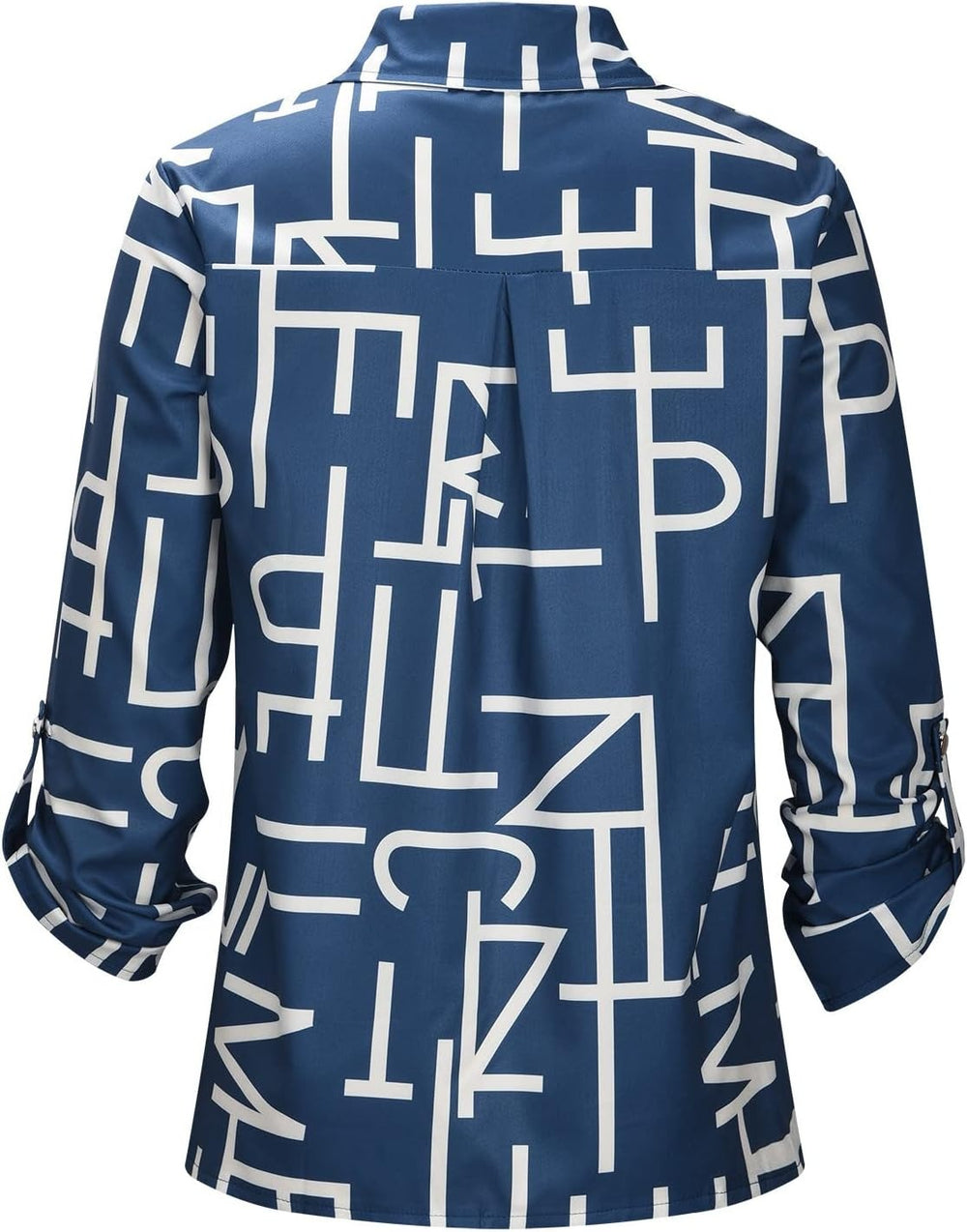 Langarm Hemd Damen | Eleganter Print & Schlankmachender Look