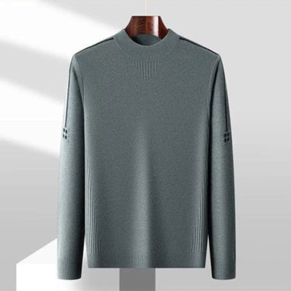 Kelvis - Strukturierter Jacquard-Rollkragenpullover