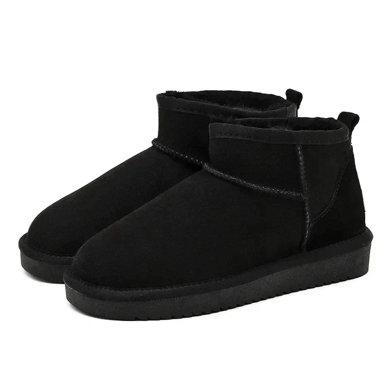 Lozenda - Stylische Stiefelette mit Fellfutter für Damen