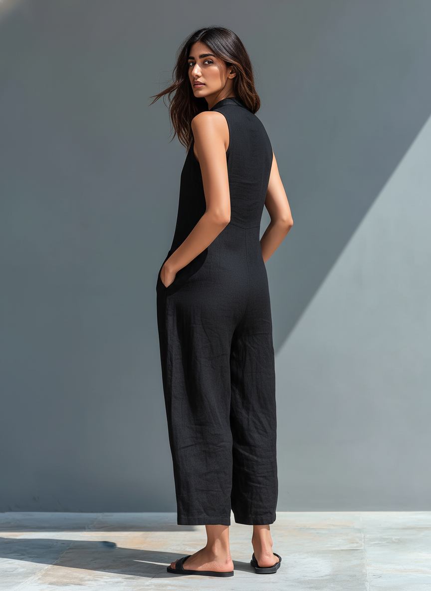 Vania - Luftiger Leinen-Jumpsuit