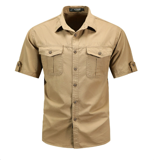 Klaus | Herren Frühlings Utility-Taschenhemd