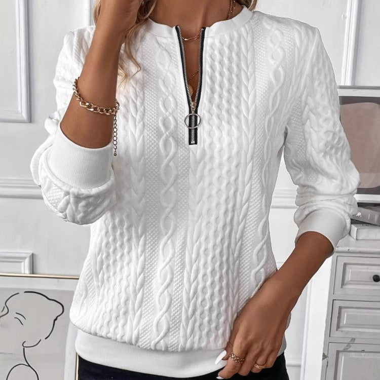 Damen-Sweatshirt mit Rundhalsausschnitt | Lange Ärmel