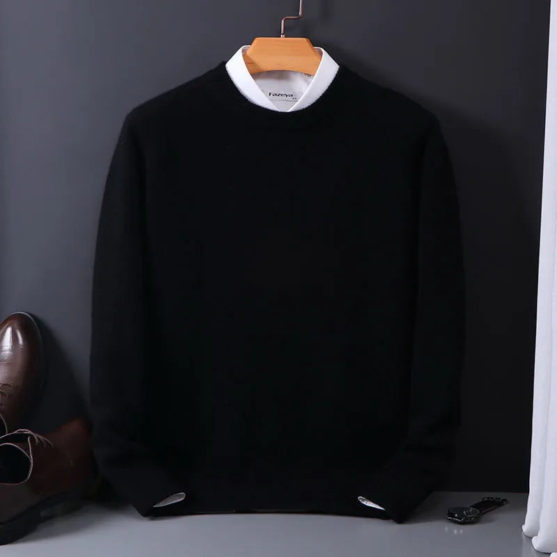 Christian | Herren Frühlings Klassischer Rundhals Pullover