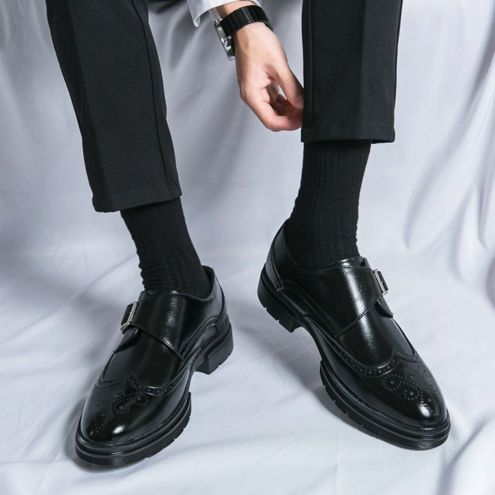 Malte | Herren Frühling Monk Strap Elegante Schuhe