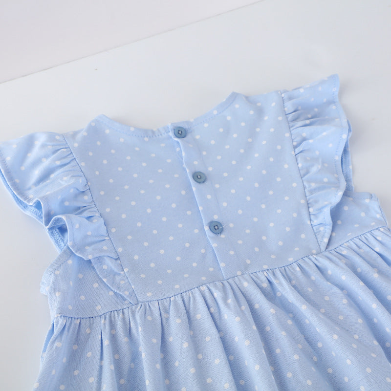 Mädchen Kleid mit niedlichen Feenapplikationen Drune