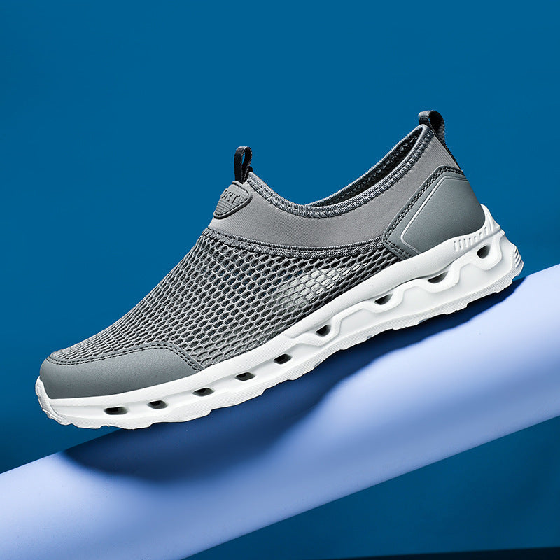 Unisex nan ultraleichter Netz-Schlupfschuh mit belüfteter Hohlkammerdämpfung Drune