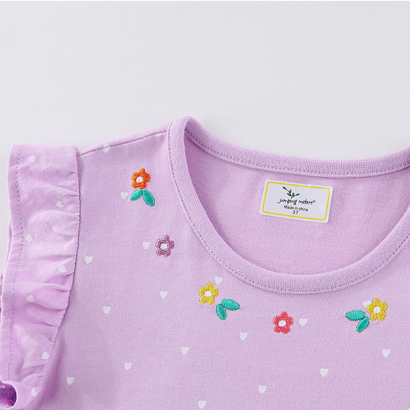 Mädchen Sommerkleid mit verzauberndem Meerjungfrau-Stickdesign Drune