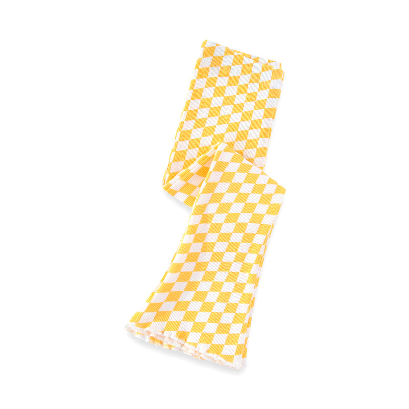 Mädchen Schlagleggings mit kariertem Design Drune